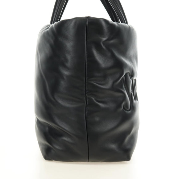SAINT LAURENT Tote Bag Lamb Skin Black Auth 185833SM
