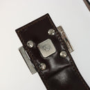 FENDI Zucca Canvas Mamma Baguette Shoulder Bag Ivory Silver Auth 185836V-9