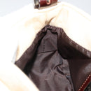 FENDI Zucca Canvas Mamma Baguette Shoulder Bag Ivory Silver Auth 185836V-23