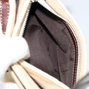 FENDI Zucca Canvas Mamma Baguette Shoulder Bag Ivory Silver Auth 185836V-25