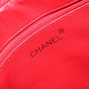 CHANEL Chain Shoulder Bag Canvas Red Gold CC Auth 185838A-20