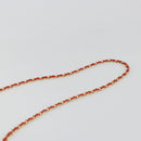 CHANEL Chain Shoulder Bag Canvas Red Gold CC Auth 185838A-14