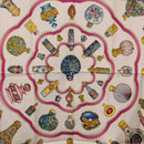 HERMES Carre 90 Scarf ""Pourvu qu'on oit l'ivresse..."" Silk Black Auth 185840-6