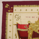 HERMES Carre 90 Scarf ""VUE DU CARROSSE DE LA GALERE LA REALE"" Silk Auth 185841-2