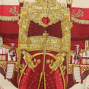 HERMES Carre 90 Scarf ""VUE DU CARROSSE DE LA GALERE LA REALE"" Silk Auth 185841-6