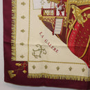 HERMES Carre 90 Scarf ""VUE DU CARROSSE DE LA GALERE LA REALE"" Silk Auth 185841-8