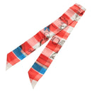 HERMES Twilly Scarf Silk Red Auth 185842M-1