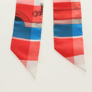 HERMES Twilly Scarf Silk Red Auth 185842M-2