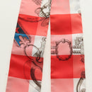 HERMES Twilly Scarf Silk Red Auth 185842M-3