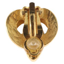 CHANEL Earring metal Gold CC Auth 185843M-10