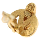 CHANEL Earring metal Gold CC Auth 185843M-11