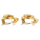CHANEL Earring metal Gold CC Auth 185843M-3