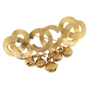 CHANEL Brooch metal Gold CC Auth 185844M-1