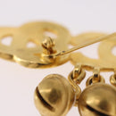 CHANEL Brooch metal Gold CC Auth 185844M-10