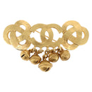 CHANEL Brooch metal Gold CC Auth 185844M-13