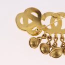 CHANEL Brooch metal Gold CC Auth 185844M-6