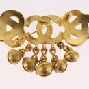 CHANEL Brooch metal Gold CC Auth 185844M-7