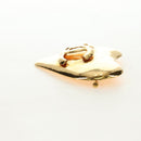 CHANEL Brooch metal Gold CC Auth 185845M-9