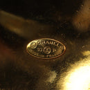 CHANEL Brooch metal Gold CC Auth 185845M-11