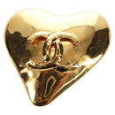 CHANEL Brooch metal Gold CC Auth 185845M-13