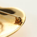 CHANEL Brooch metal Gold CC Auth 185845M-4