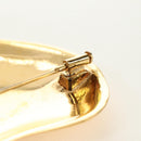 CHANEL Brooch metal Gold CC Auth 185845M-5