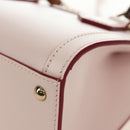 GUCCI Bamboo Hand Bag Leather 3way Pink Gold 841488 Auth 185846SM-13