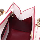 GUCCI Bamboo Hand Bag Leather 3way Pink Gold 841488 Auth 185846SM-22
