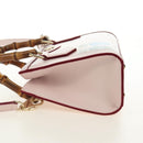 GUCCI Bamboo Hand Bag Leather 3way Pink Gold 841488 Auth 185846SM-4