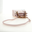 GUCCI Bamboo Hand Bag Leather 3way Pink Gold 841488 Auth 185846SM-9