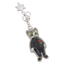 GUCCI GG Supreme Yuko Higuchi Boris Charm PVC Gray Auth 185848SM-1