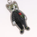 GUCCI GG Supreme Yuko Higuchi Boris Charm PVC Gray Auth 185848SM-3