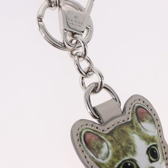 GUCCI GG Supreme Yuko Higuchi Boris Charm PVC Gray Auth 185848SM
