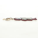 GUCCI GG Supreme Higuchi Yuko Bo Key Holder PVC Bordeaux Gold Auth 185850SM-11