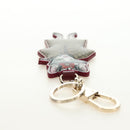 GUCCI GG Supreme Higuchi Yuko Bo Key Holder PVC Bordeaux Gold Auth 185850SM-13