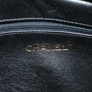 CHANEL Matelasse Chain Shoulder Bag Lamb Skin Gold Black CC Auth 185851SM-27
