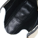 CHANEL Matelasse Chain Shoulder Bag Lamb Skin Gold Black CC Auth 185851SM-9