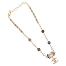 CHANEL Necklace metal Gold CC Auth 185852M-2