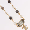 CHANEL Necklace metal Gold CC Auth 185852M-4