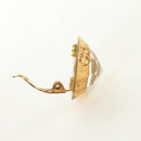 CHANEL Earring metal Gold CC Auth 185854M-13