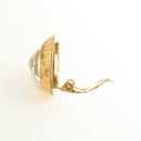 CHANEL Earring metal Gold CC Auth 185854M-14