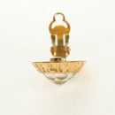 CHANEL Earring metal Gold CC Auth 185854M-15