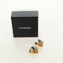 CHANEL Earring metal Gold CC Auth 185854M-18
