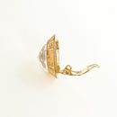 CHANEL Earring metal Gold CC Auth 185854M-6