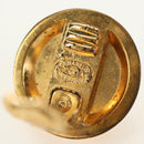 CHANEL Earring metal Gold CC Auth 185854M-9
