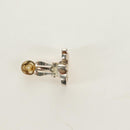 CHANEL Earring metal Beige CC Auth 185855M-15