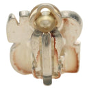 CHANEL Earring metal Beige CC Auth 185855M-3