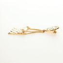 CHANEL Brooch metal Gold CC Auth 185856M-13