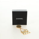 CHANEL Brooch metal Gold CC Auth 185856M-16