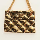 CHANEL Brooch metal Gold CC Auth 185856M-3
